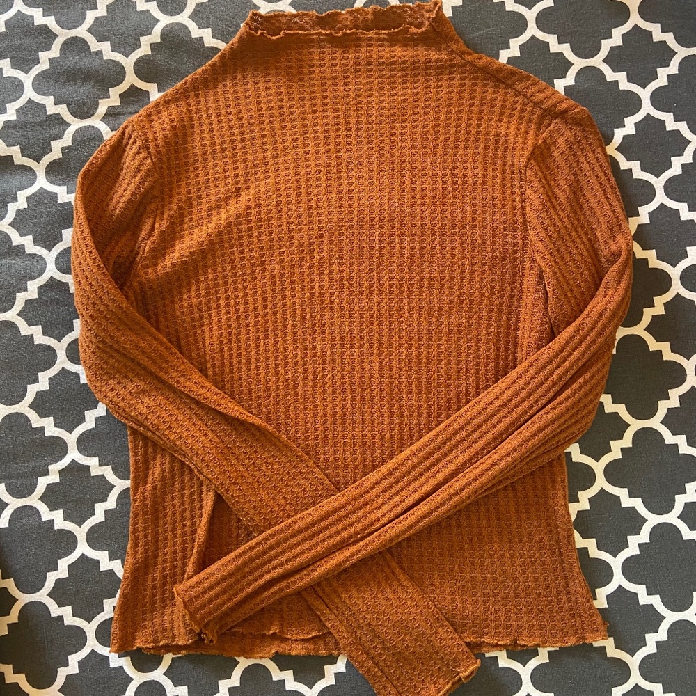 Burnt Orange Turtleneck